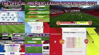 THE OFFICIAL PREMIER LEAGUE SCOREBOARD 2024 - PES 2021 & FOOTBALL LIFE - HOW TO INSTALATIONS