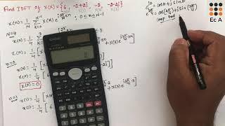 DSP#6 Problem on Inverse Discrete Fourier Transform (IDFT) || EC Academy