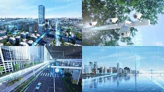 Cinema 4D Project Files: Holographic City Technology Urban Development  (C4D & Octane Render)