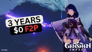 About My F2P Account $0 (since launch 1.0) | Genshin Impact Account Review | Malaysia