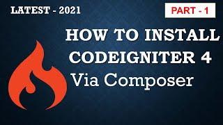 how to install codeigniter 4 via composer in xampp