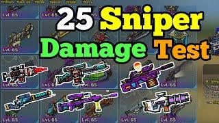 Fast Sniper Damage Tests and Comparison - Pixel Gun 3D