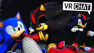 Sonic & Shadow Meet Female Shadow! (VR Chat)