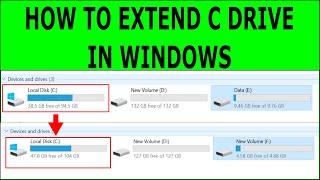 How to Extend C Drive in Windows 10/11 without any Software