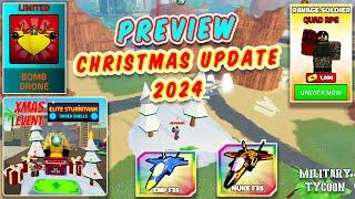 PREVIEW CHRISTMAS UPDATE 2024 | Military Tycoon Roblox