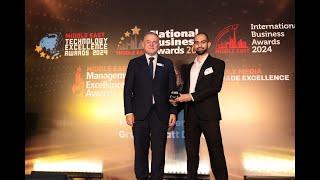 Managing Director of Resecurity, Ahmad Halabi, receiving `Technology Excellence Award 2024`