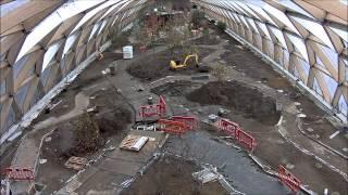 Foster's Crossrail Place roof garden at Canary Wharf