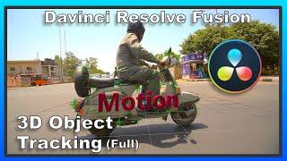 Object Tracking in Davinci Resolve Fusion using the Camera Tracker