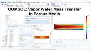 COMSOL: Water (vapor) mass transfer in porous media