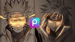 Creating "GLOWING ANIME DRAWING" Using Picsart | Picsart Tutorial | Thomas Tutorial PH