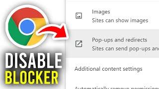 How To Disable Pop Up Blocker In Google Chrome - Full Guide