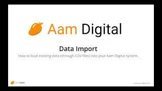 Tutorial: Importing data