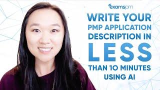 How To Finish Your PMP Application In Less Than 10 Mins Using AI!