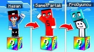 HASAN İLE TEK ŞANS BLOK CHALLENGE !! - Minecraft