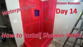 How to install hardy backer in a shower - Bathroom Remodel Day 14