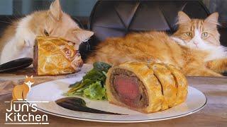 Beef Wellington (with Japanese mushrooms)