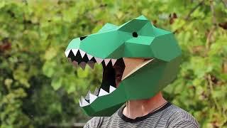 T-Rex  Mask Paper Craft Low Poly