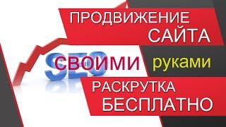 Продвижение сайта (раскрутка сайта). Как вывести сайт в ТОП бесплатно и самостоятельно!