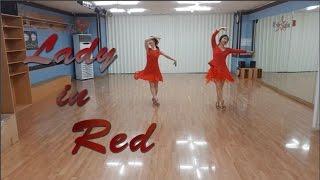 Lady in Red - Line Dance (Dance & WalkThrough)