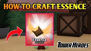 How To Craft Essence Material In Tower Heroes Roblox | Essence Material Recipe Tower Heroes