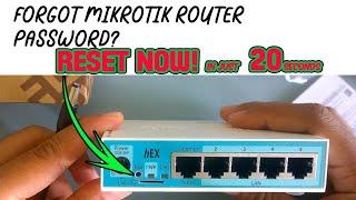 How to Reset Mikrotik Hex Router in 20 seconds Tagalog | Paano Magreset ng Mikrotik router #Shorts