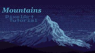 Pixelart Mountain Tutorial. Step-by-Step for Beginners.