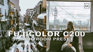 Fujifilm Fujicolor C200 Vintage Film Cam | Free Lightroom Preset Tutorial for Mobile and Desktop CC