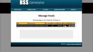 RSS Feed Generator (Video 2)