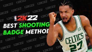 THE BEST SHOOTING BADGE METHOD IN NBA 2K22 CURRENT GEN — PS4