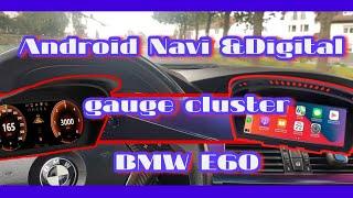 BMW E60 Multimedia Android & Digital Gauge Cluster RETROFIT