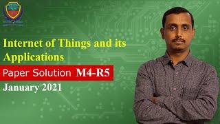 'O'Level | M4-R5 Internet of Things and its Applications |Paper Solution January  2021