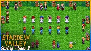 STARDEW VALLEY Chill gameplay for relax or study - Full spring Year 2 | No commentary