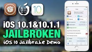 iOS 10.1 - 10.1.1 JAILBROKEN! iPhone iOS 10 Jailbreak Demo With CYDIA!