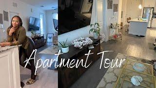 LUXURY APARTMENT TOUR | MODERN GLAM |  WHITE, BLACK AND NEUTRAL APARTMENT DECOR | 2021