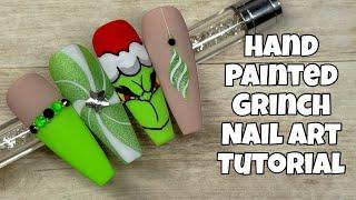 Grinch Christmas Nail Art Tutorial