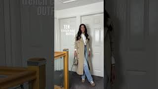 10 TRENCH COAT OUTFITS 🫶 #minimalstyle #capsulewardrobe #springoutfits #fashiontips #fashionblogger