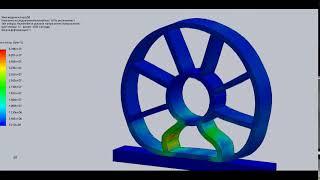 Модель колеса SolidWorks и оно в материале