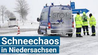 Schneechaos in Niedersachsen am 7.2.2021