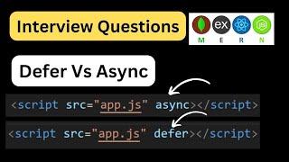 Defer Vs Async ll All about Script Tag #javascript #webdevelopment