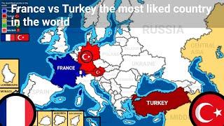 France  VS Turkey  the most liked country in the world