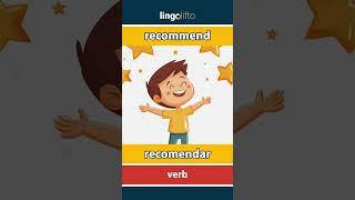  recommend - recomendar : vocabulary builder : learn English : aprendamos inglés