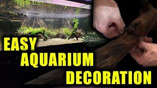 EASY DIY aquarium decoration