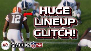 LINEUP GLITCH TO MAKE DEFENSE CRAZY! - Madden 25 Tips!