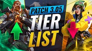 NEW UPDATE: BEST Agents TIER LIST! - Valorant Patch 3.05