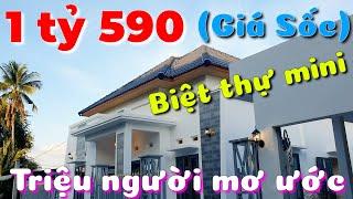 Khó tin ngôi biệt thự mini mái Nhật mới xây giá siêu rẻ 1 tỷ 590 triệu cách Chợ UBND Trường học 300m