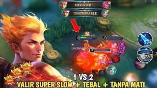 VALIR PAKAI THUNDER BELT GAK MATI MATI⁉️ VALIR SUPER SLOW PARAH - Mobile Legends