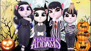 MY TALKING ANGELA 2 | The Family Addams | Halloween party | New Update | Cosplay Makeover