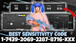 NEW UPDATE 3.5  BEST SENSITIVITY CODE + CONTROL SETTINGS PUBG MOBILE/BGMI