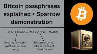 Bitcoin Passphrases Explained + Sparrow Wallet demonstration