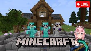 【Minecraft】| Starting over in Minecraft Pt 7: Strolling through Nether(land) Pt 2 |【Mic on !!】